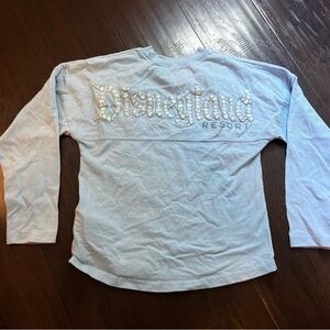 RARE Disney Resort Kids Light Blue Hydrangen Spirit Jersey Kid 7/8